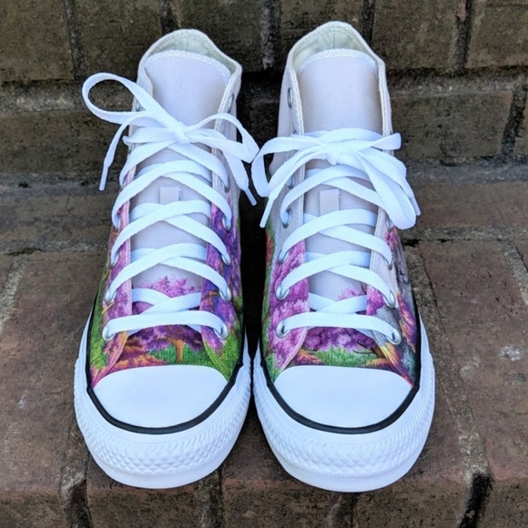 Unicorn Original Custom Art Converse Sneakers W8 - Picture 6 of 8